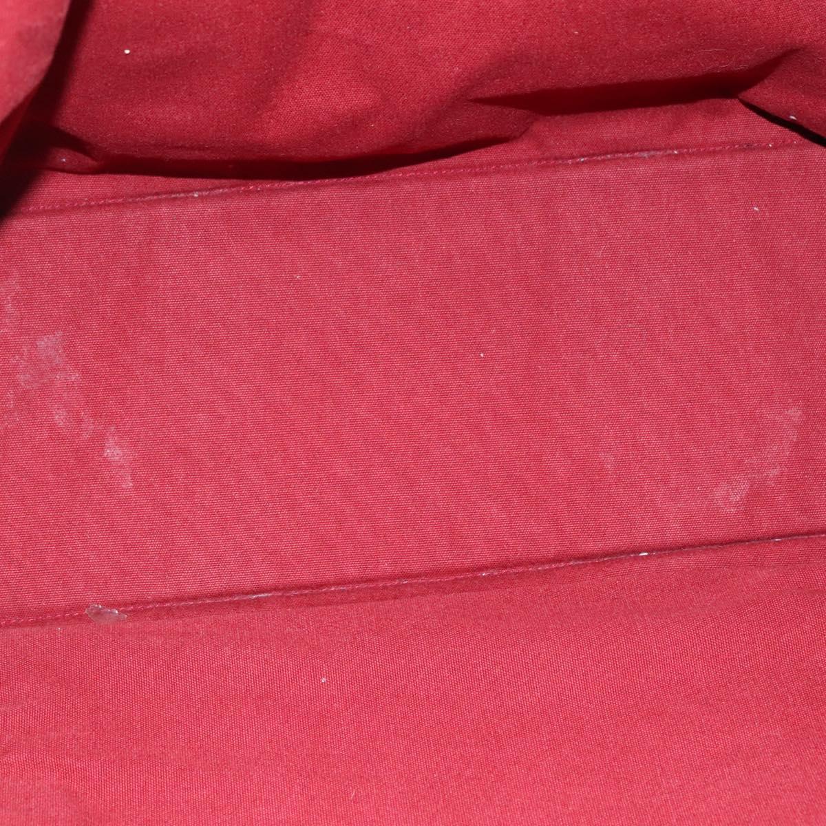 HERMES Fourre Tout GM Hand Bag Canvas Red Auth ti2838