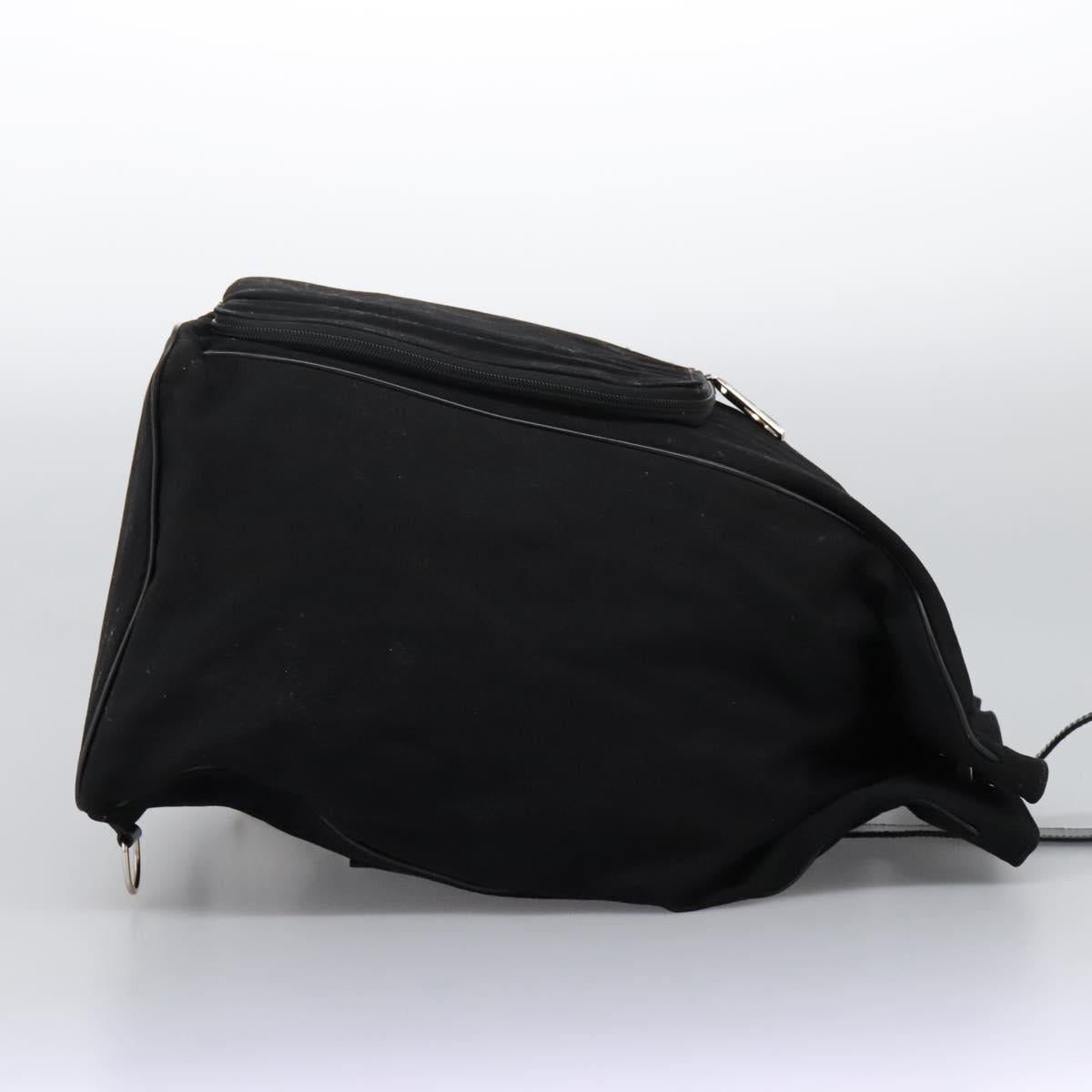 GUCCI Shoulder Bag Canvas Black Auth ti2843