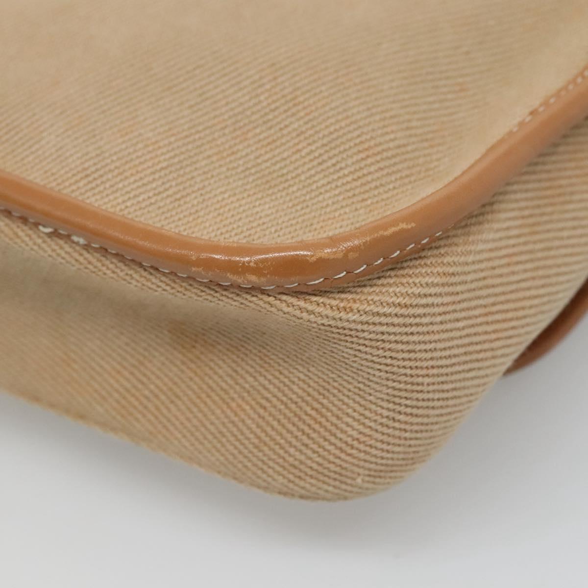 BURBERRY Blue Label Shoulder Bag Canvas Beige Auth ti2844