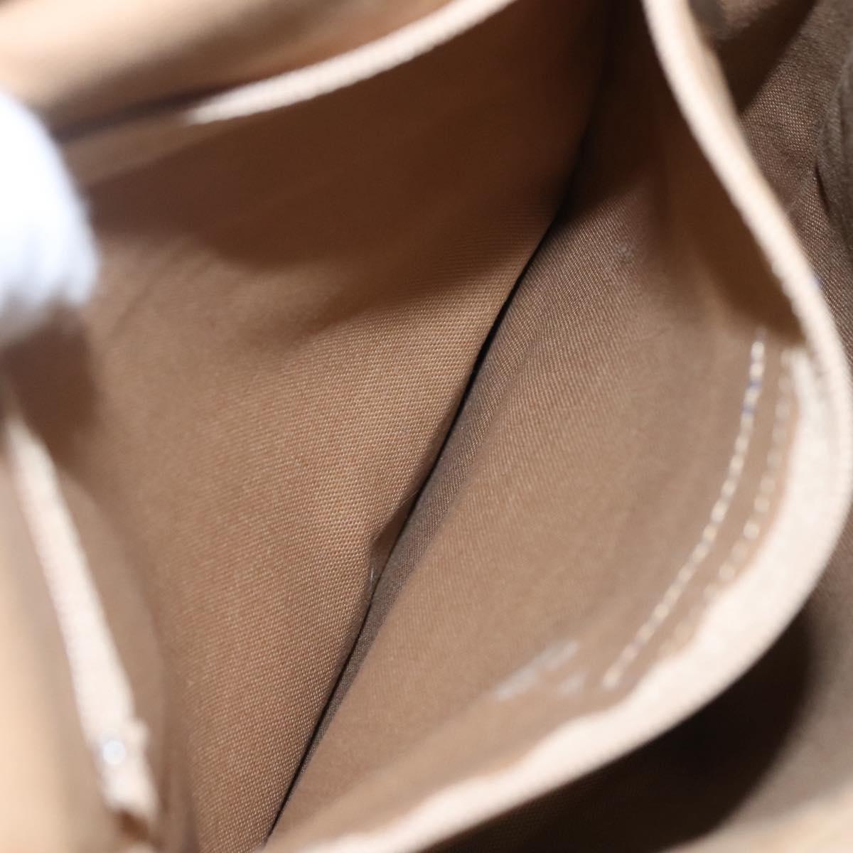 BURBERRY Blue Label Shoulder Bag Canvas Beige Auth ti2844