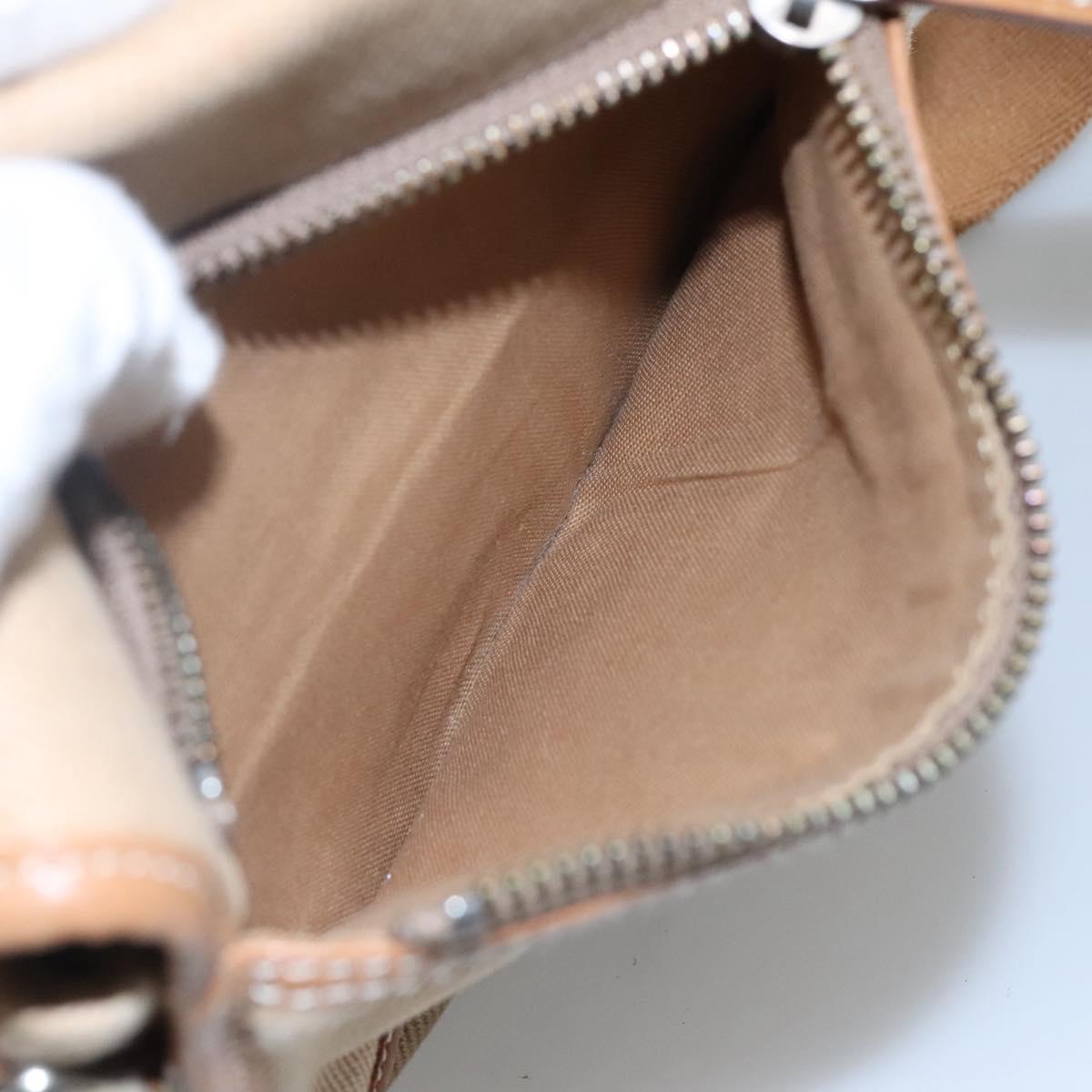 BURBERRY Blue Label Shoulder Bag Canvas Beige Auth ti2844