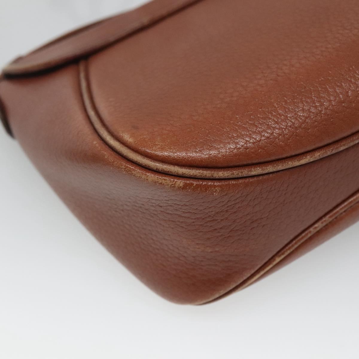 Burberrys Shoulder Bag Leather Brown Auth ti2845