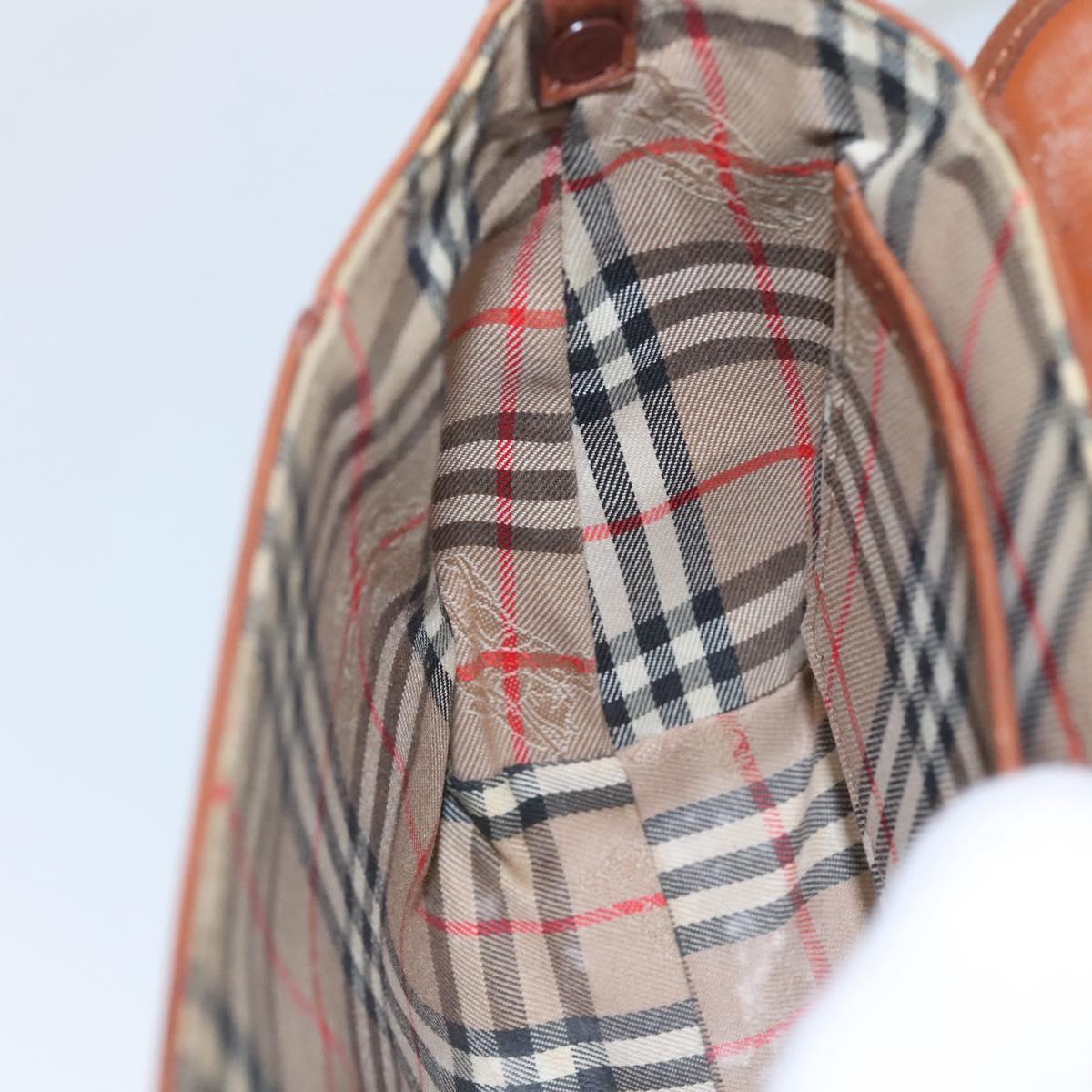 Burberrys Shoulder Bag Leather Brown Auth ti2845