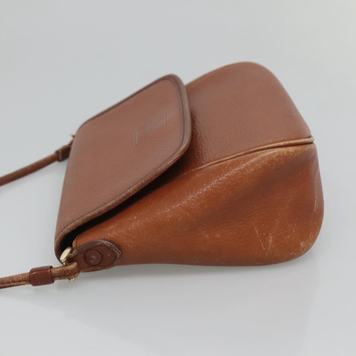 Burberrys Shoulder Bag Leather Brown Auth ti2845