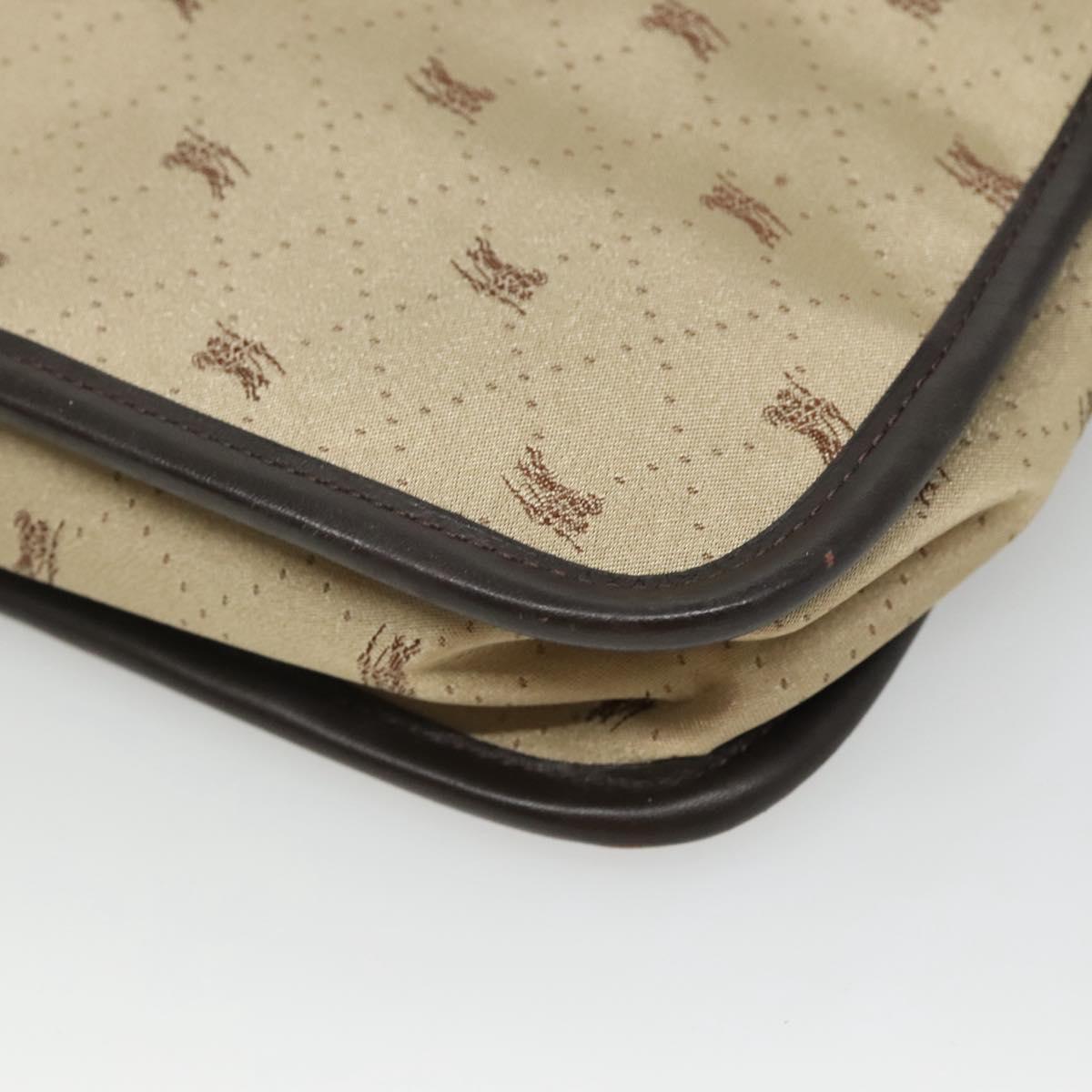 BURBERRY Blue Label Shoulder Bag Nylon Beige Auth ti2849