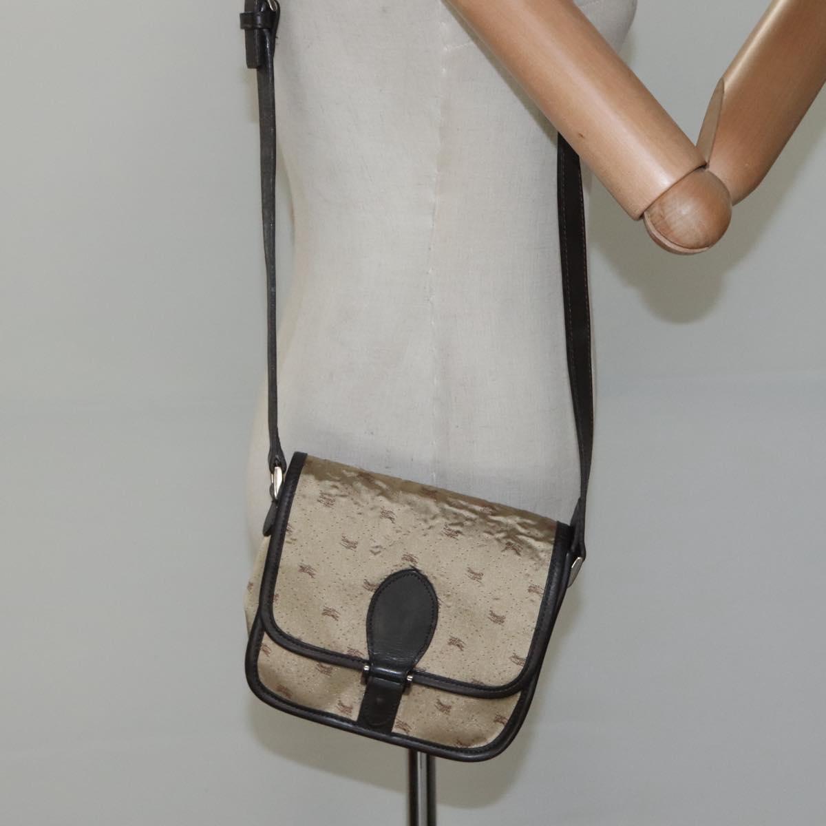 BURBERRY Blue Label Shoulder Bag Nylon Beige Auth ti2849