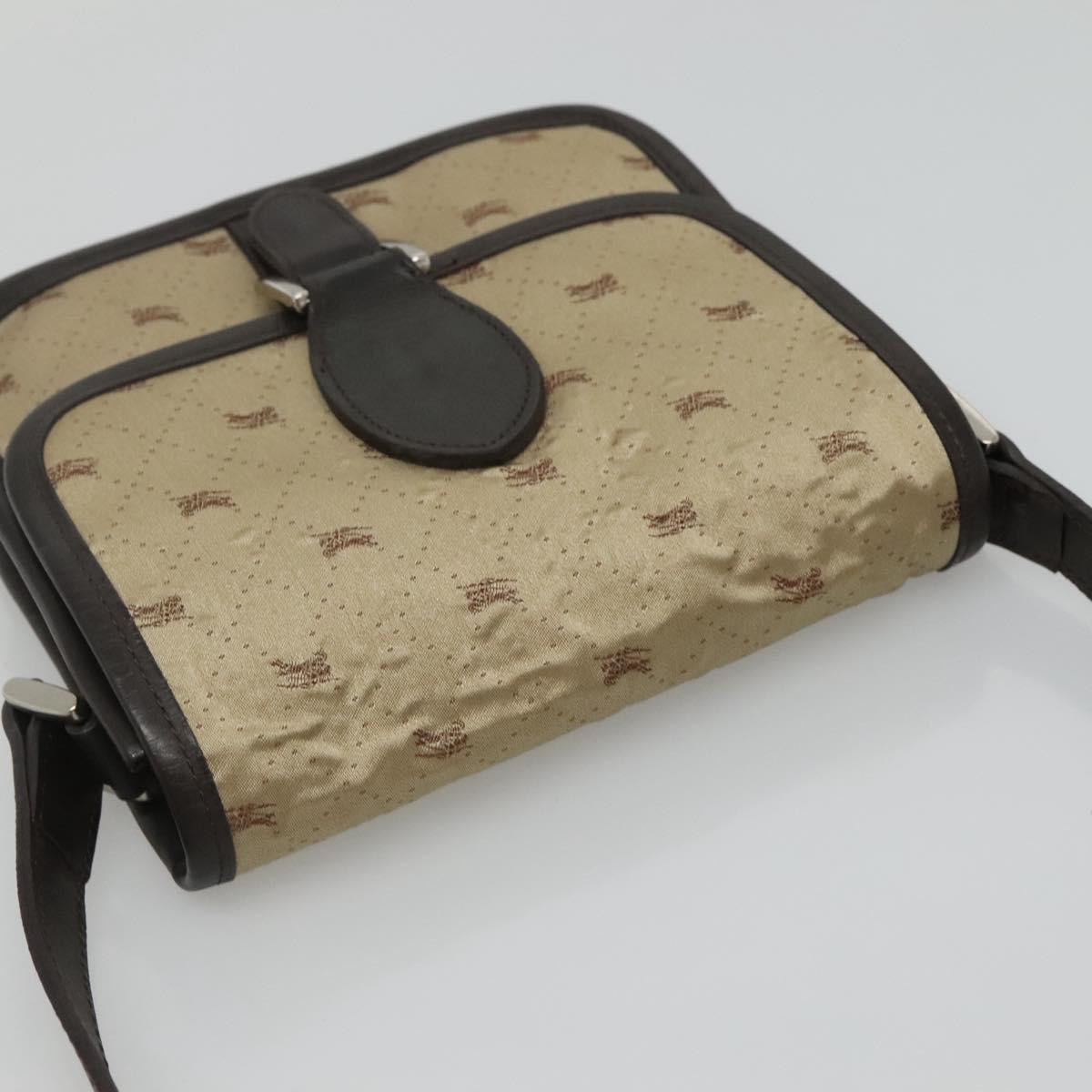 BURBERRY Blue Label Shoulder Bag Nylon Beige Auth ti2849