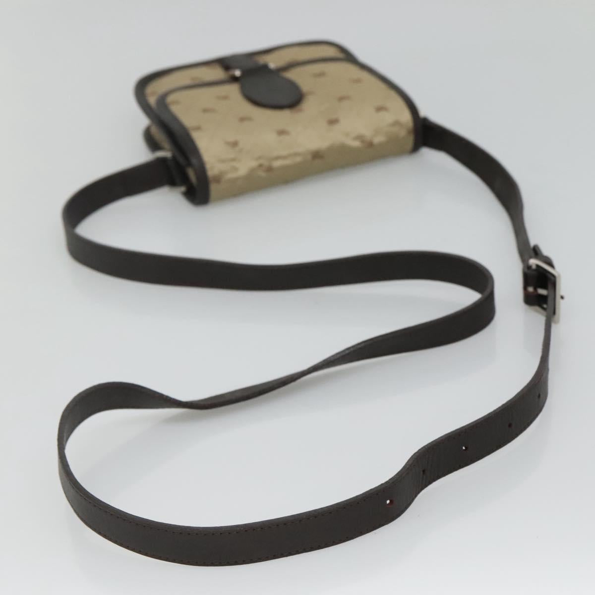 BURBERRY Blue Label Shoulder Bag Nylon Beige Auth ti2849