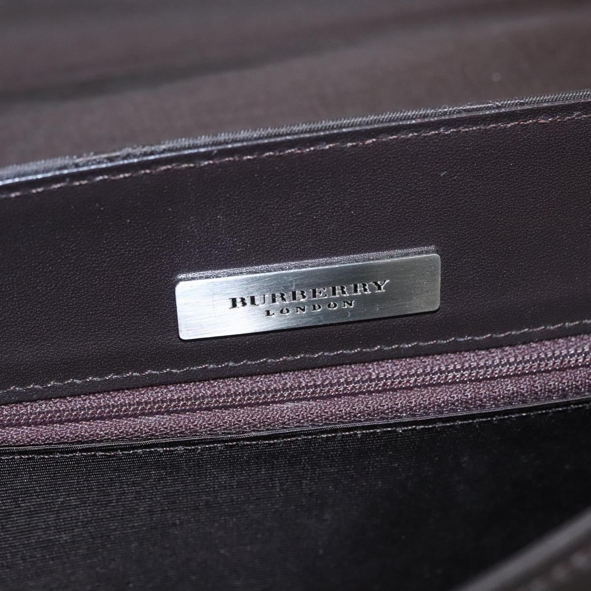 BURBERRY Shoulder Bag Nylon Brown Auth ti2852