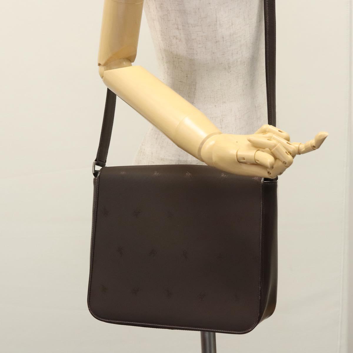 BURBERRY Shoulder Bag Nylon Brown Auth ti2852