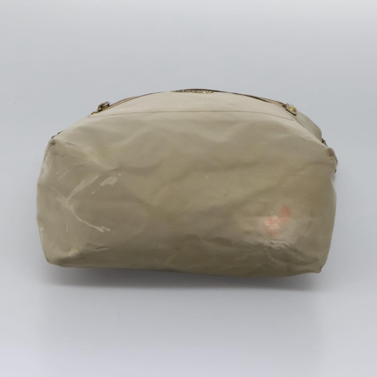 BURBERRY Blue Label Shoulder Bag Nylon 2way Beige Auth ti2857