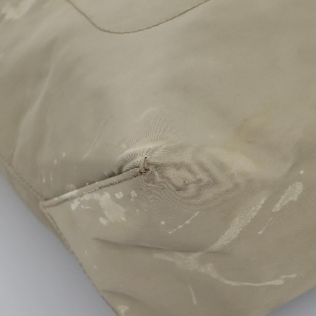 BURBERRY Blue Label Shoulder Bag Nylon 2way Beige Auth ti2857