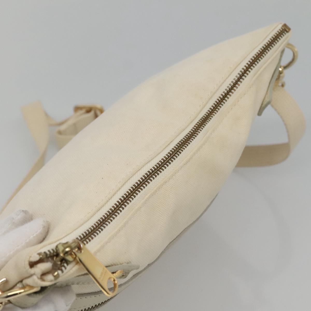 BURBERRY Blue Label Shoulder Bag Canvas Beige Auth ti2861