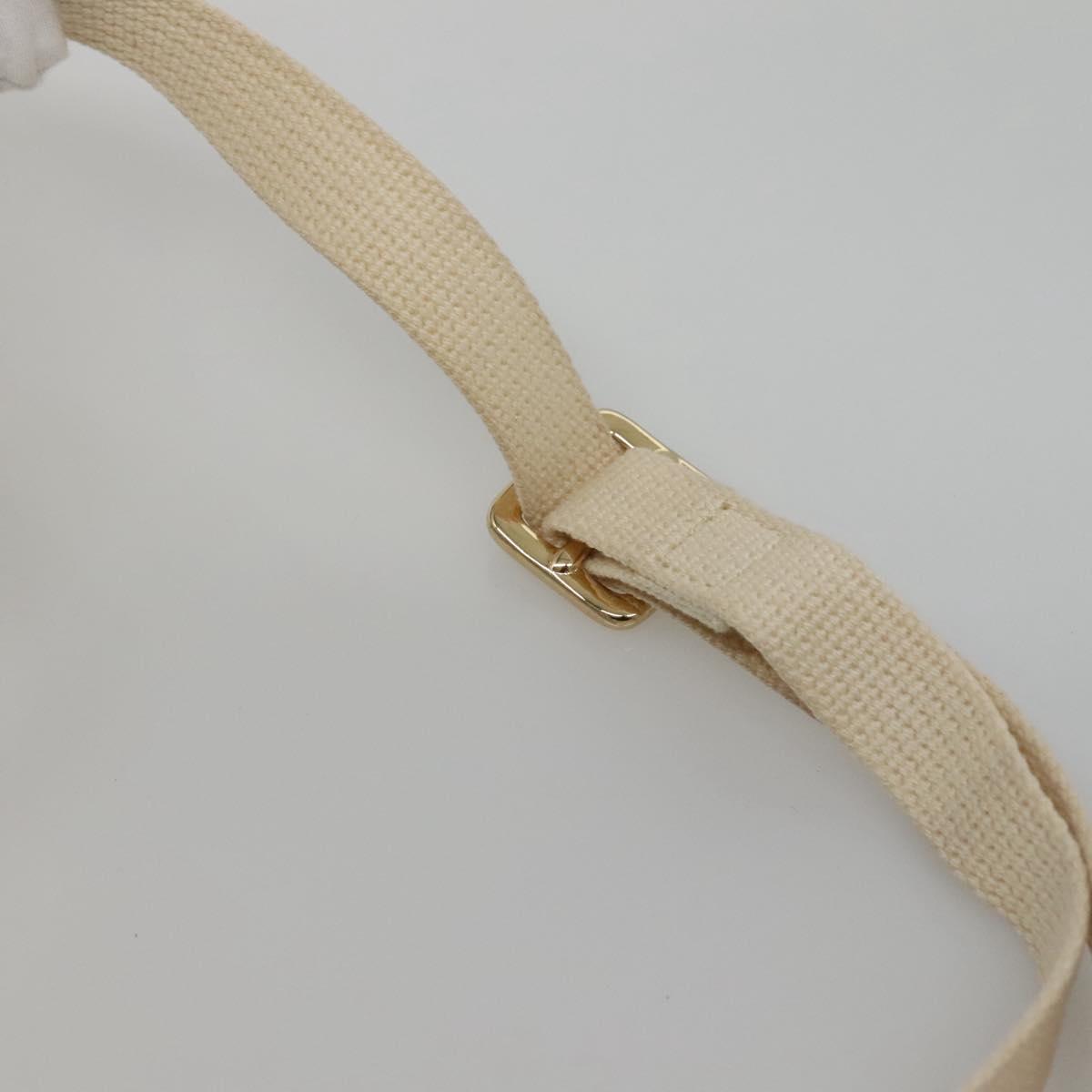 BURBERRY Blue Label Shoulder Bag Canvas Beige Auth ti2861