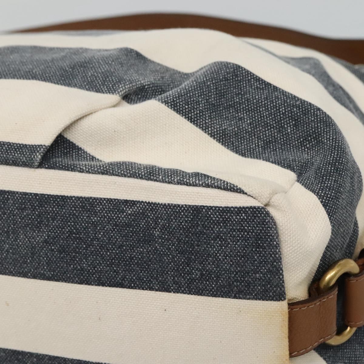 BURBERRY Blue Label Shoulder Bag Canvas Navy Auth ti2862