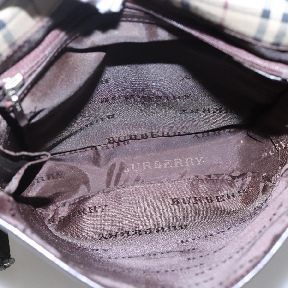 BURBERRY Shoulder Bag Nylon Khaki Auth ti2863