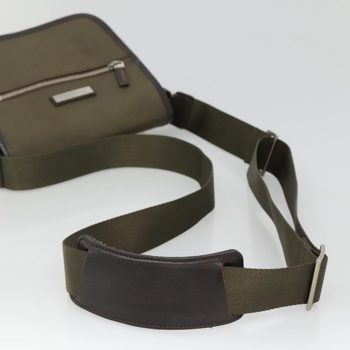 BURBERRY Shoulder Bag Nylon Khaki Auth ti2863