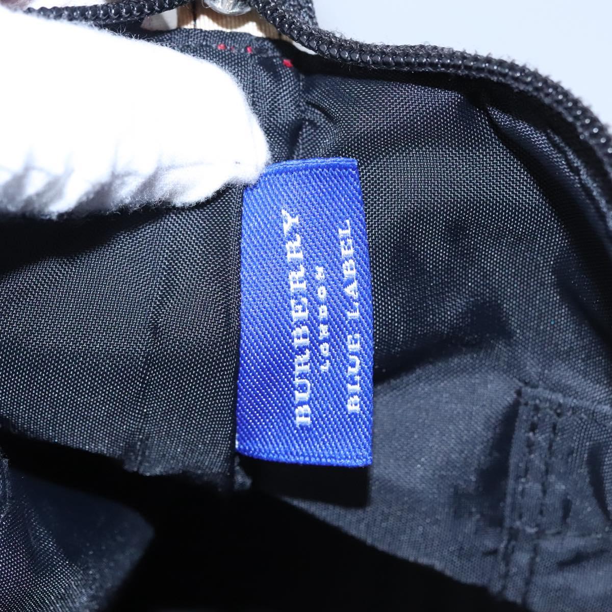 BURBERRY Nova Check Blue Label Shoulder Bag Nylon Pink Auth ti2865