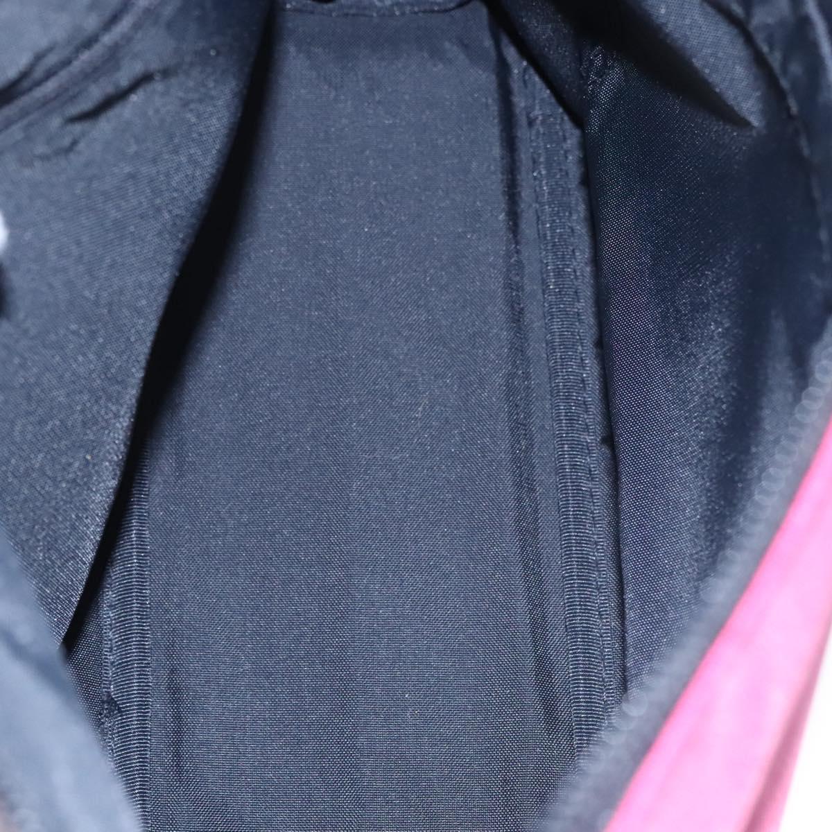 BURBERRY Nova Check Blue Label Shoulder Bag Nylon Pink Auth ti2865