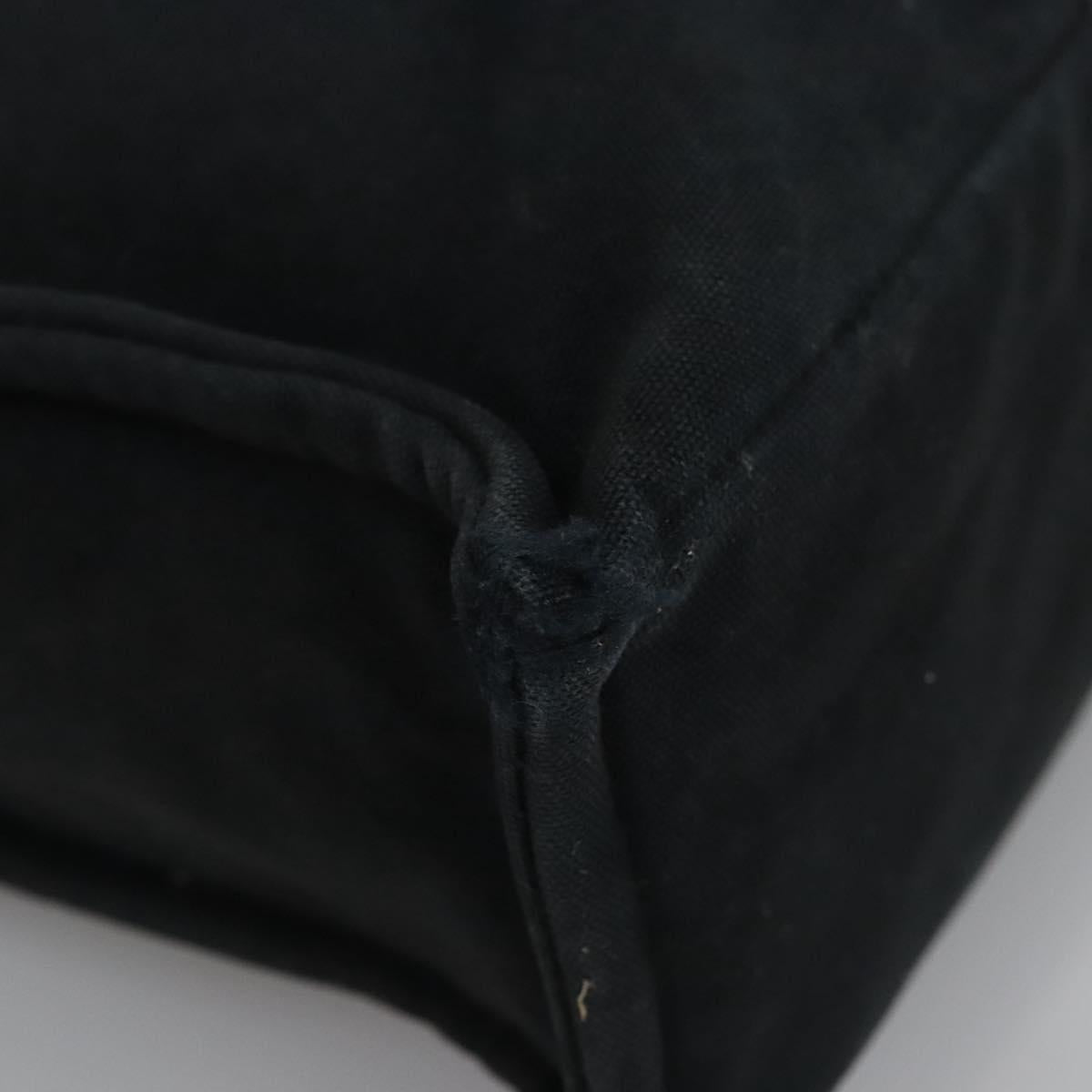 HERMES Fourre Tout MM Hand Bag Canvas Black Auth ti2874