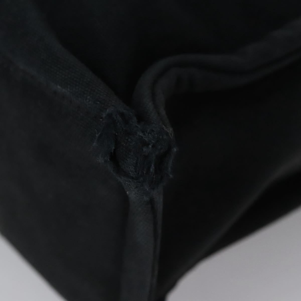 HERMES Fourre Tout MM Hand Bag Canvas Black Auth ti2874