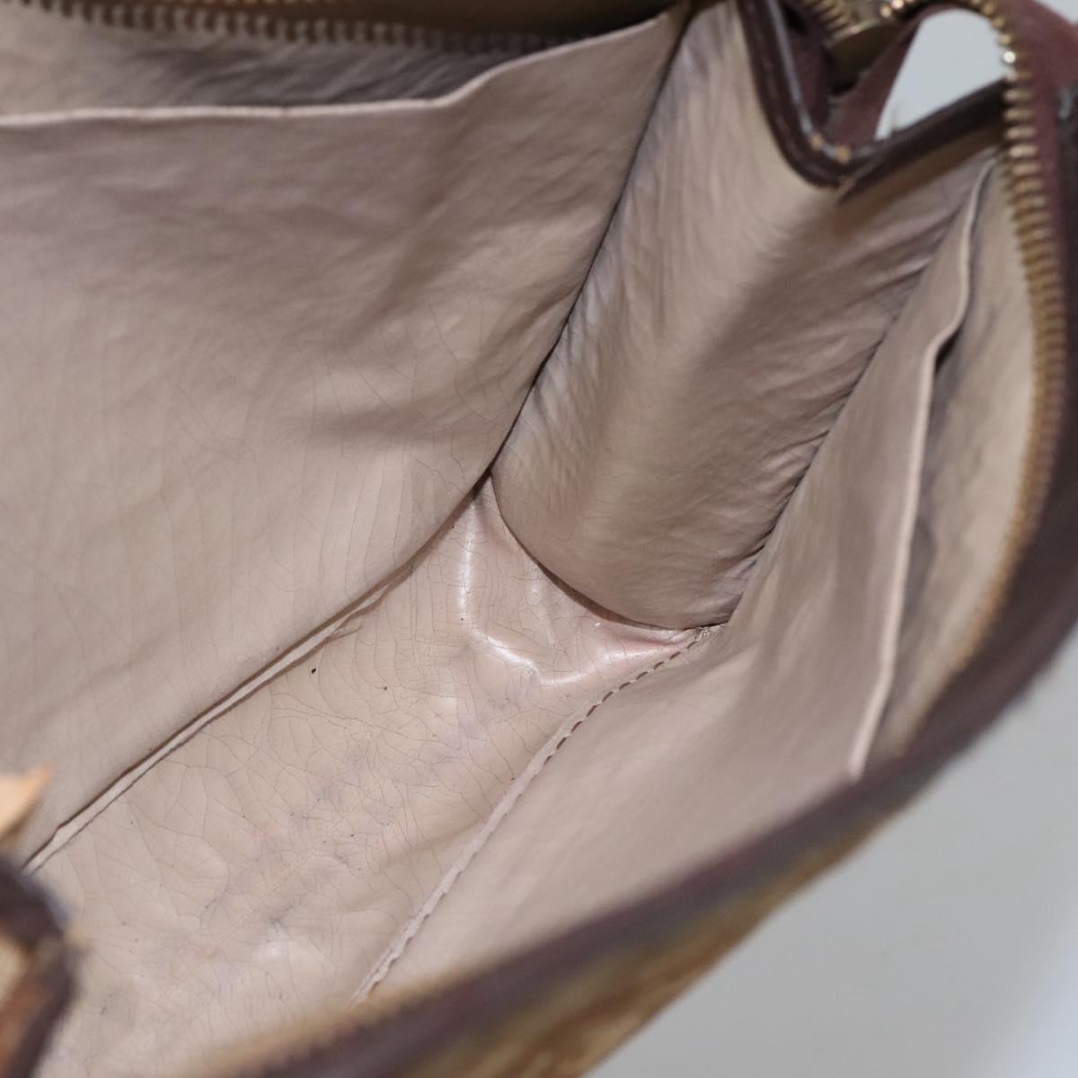 Christian Dior Trotter Canvas Clutch Bag Brown Auth ti2891