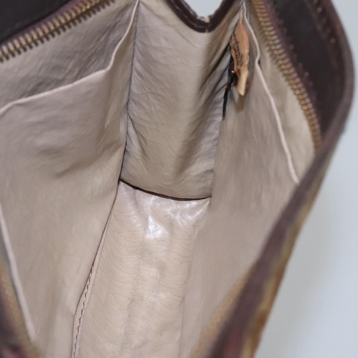 Christian Dior Trotter Canvas Clutch Bag Brown Auth ti2891