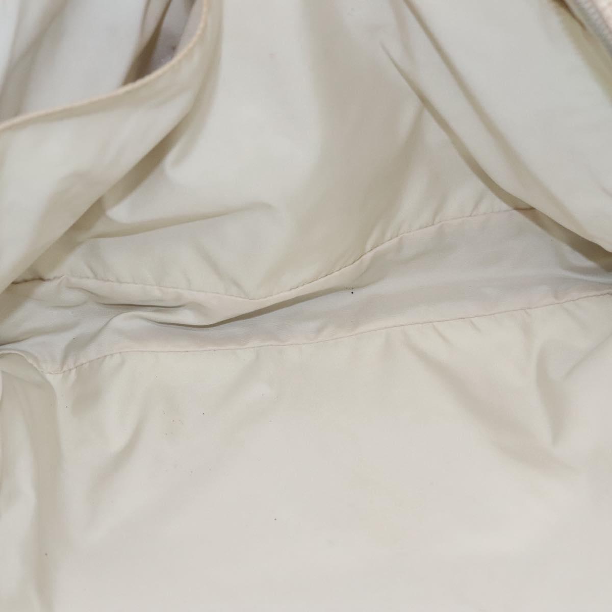 CHANEL New Travel line Hand Bag Nylon Beige CC Auth ti2897