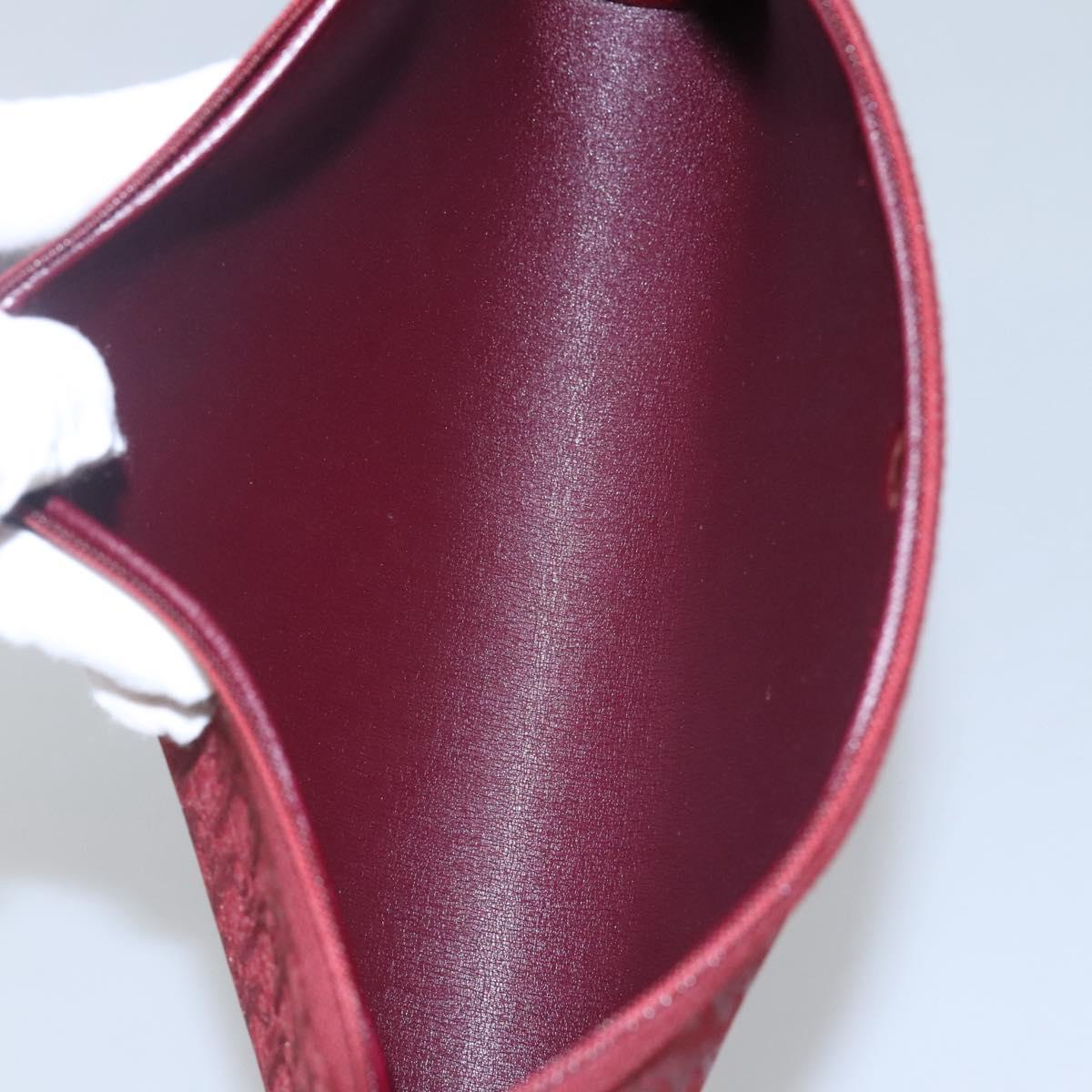 Christian Dior Trotter Canvas Clutch Bag Red Auth ti2899