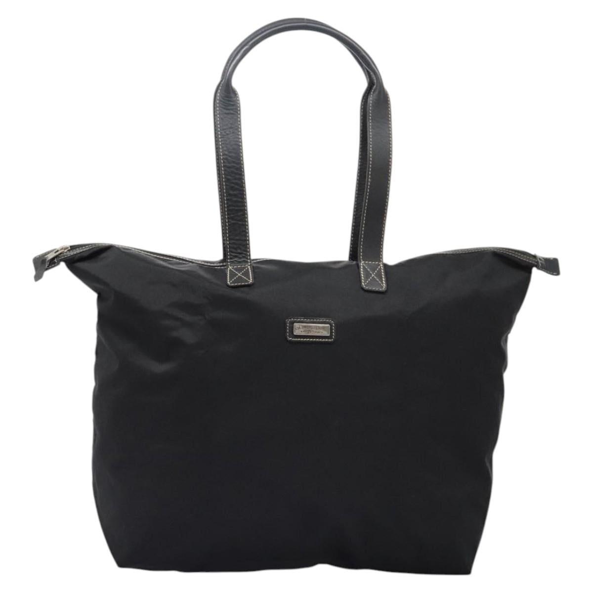 Christian Dior Tote Bag Nylon Black Auth ti2908