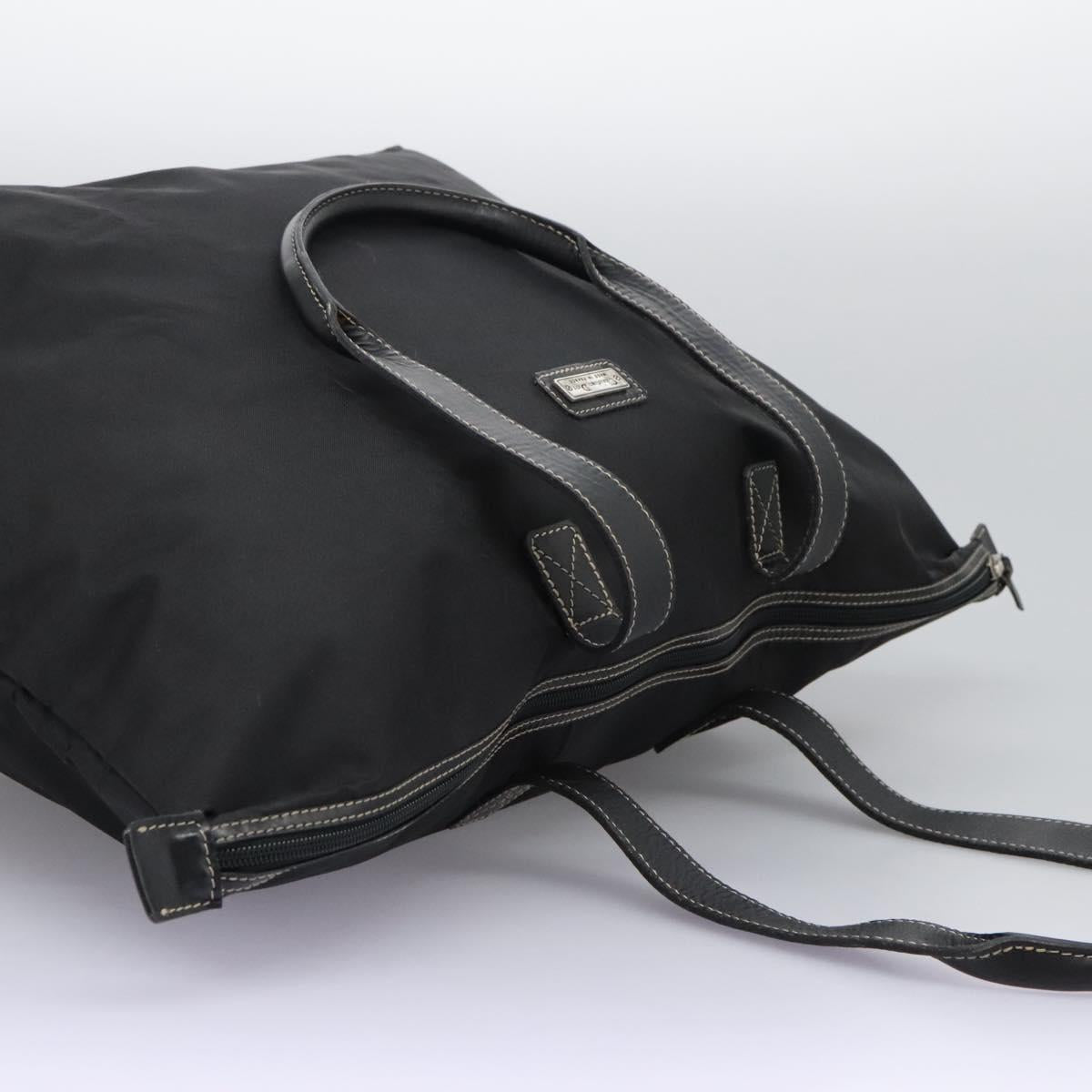 Christian Dior Tote Bag Nylon Black Auth ti2908