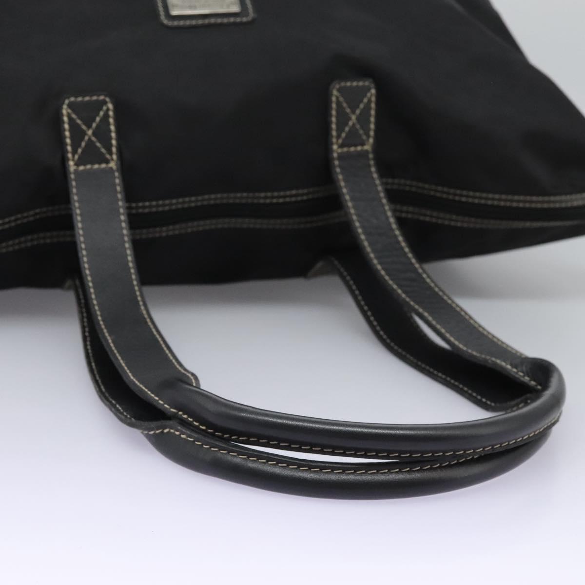 Christian Dior Tote Bag Nylon Black Auth ti2908