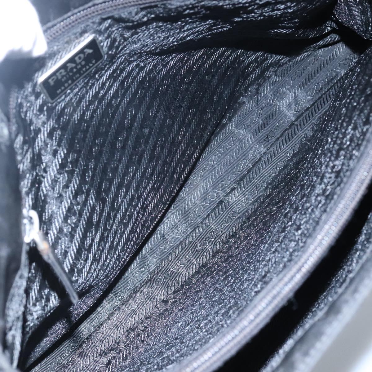 PRADA Tote Bag Nylon Black Auth ti2918
