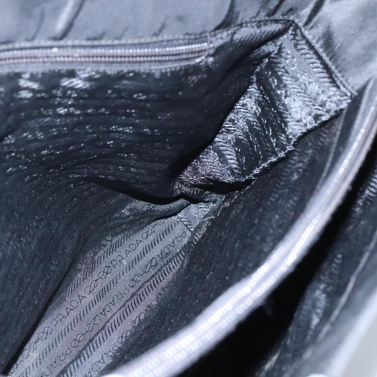 PRADA Tote Bag Nylon Black Auth ti2918