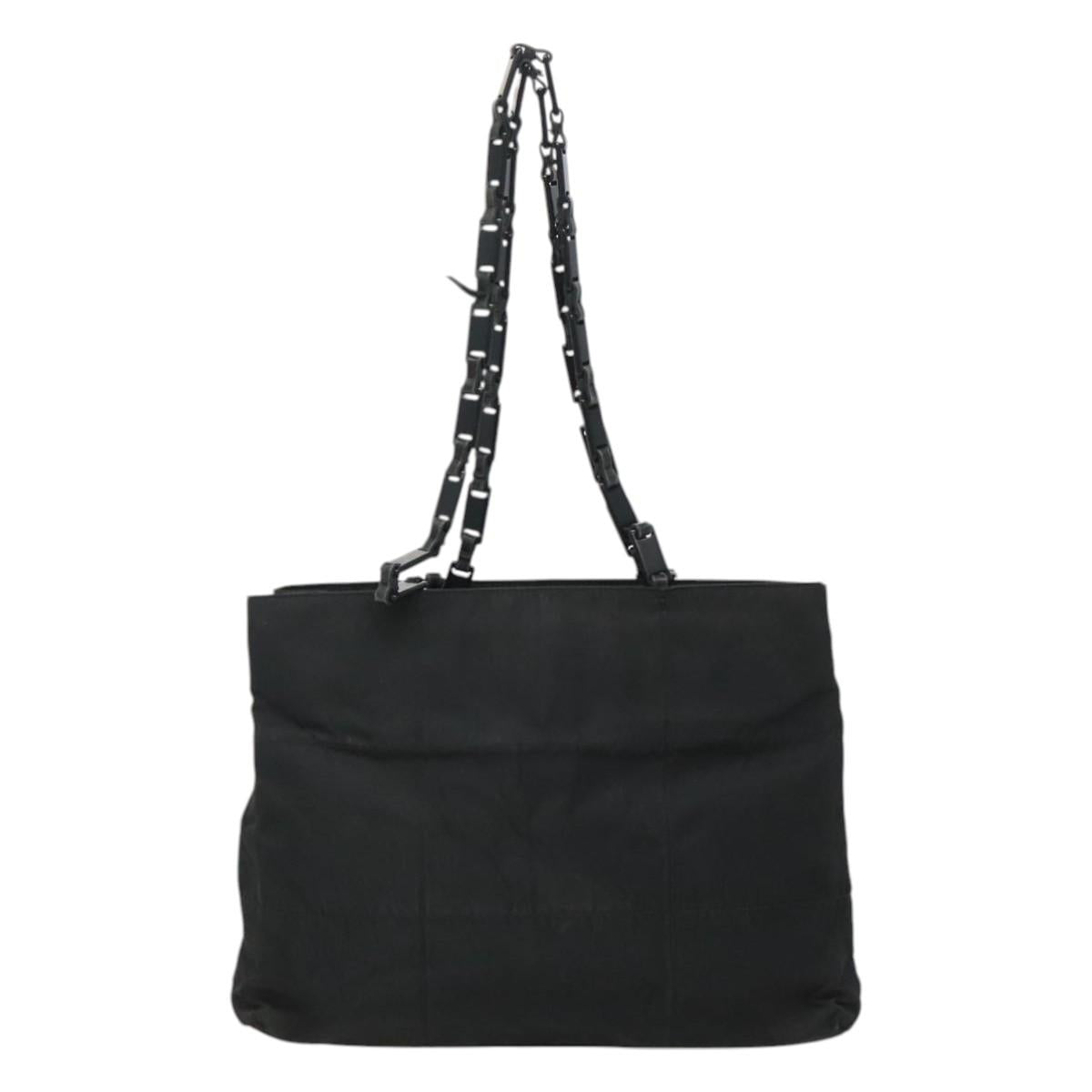 PRADA Tote Bag Nylon Black Auth ti2918
