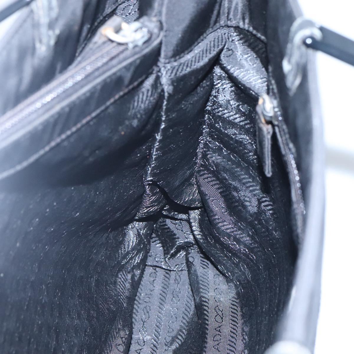 PRADA Tote Bag Nylon Black Auth ti2918