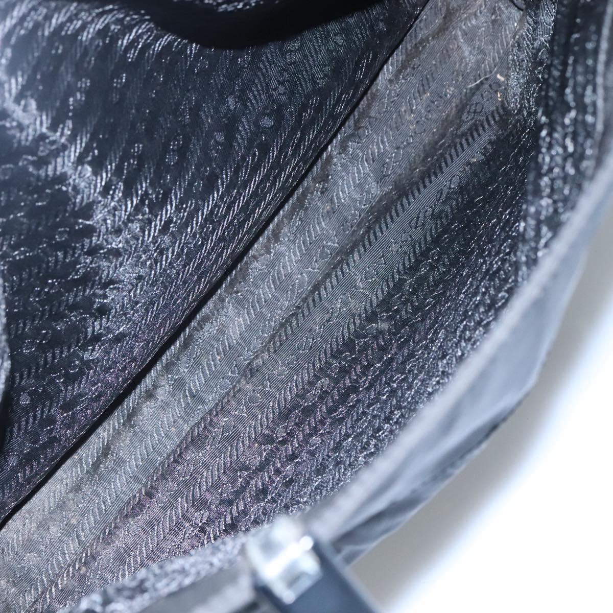 PRADA Tote Bag Nylon Black Auth ti2918