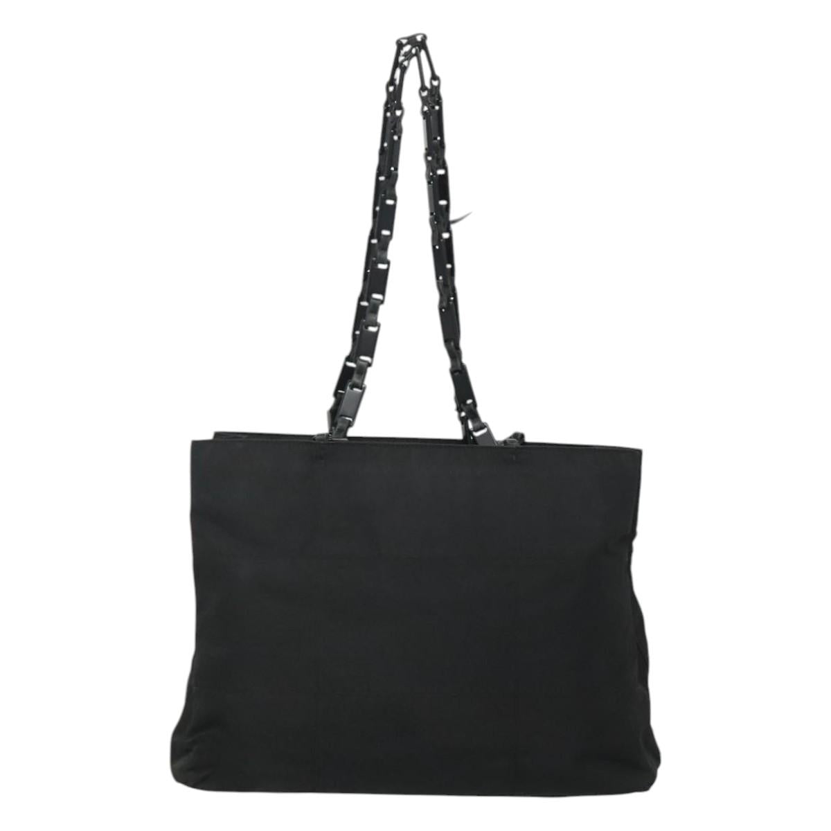 PRADA Tote Bag Nylon Black Auth ti2918