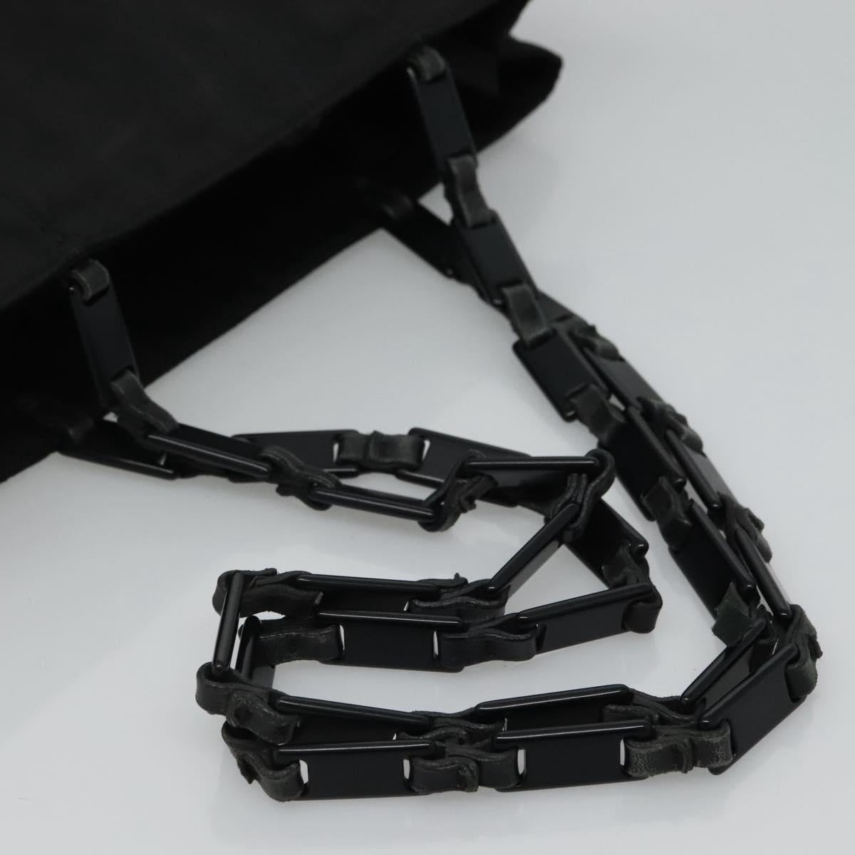 PRADA Tote Bag Nylon Black Auth ti2918