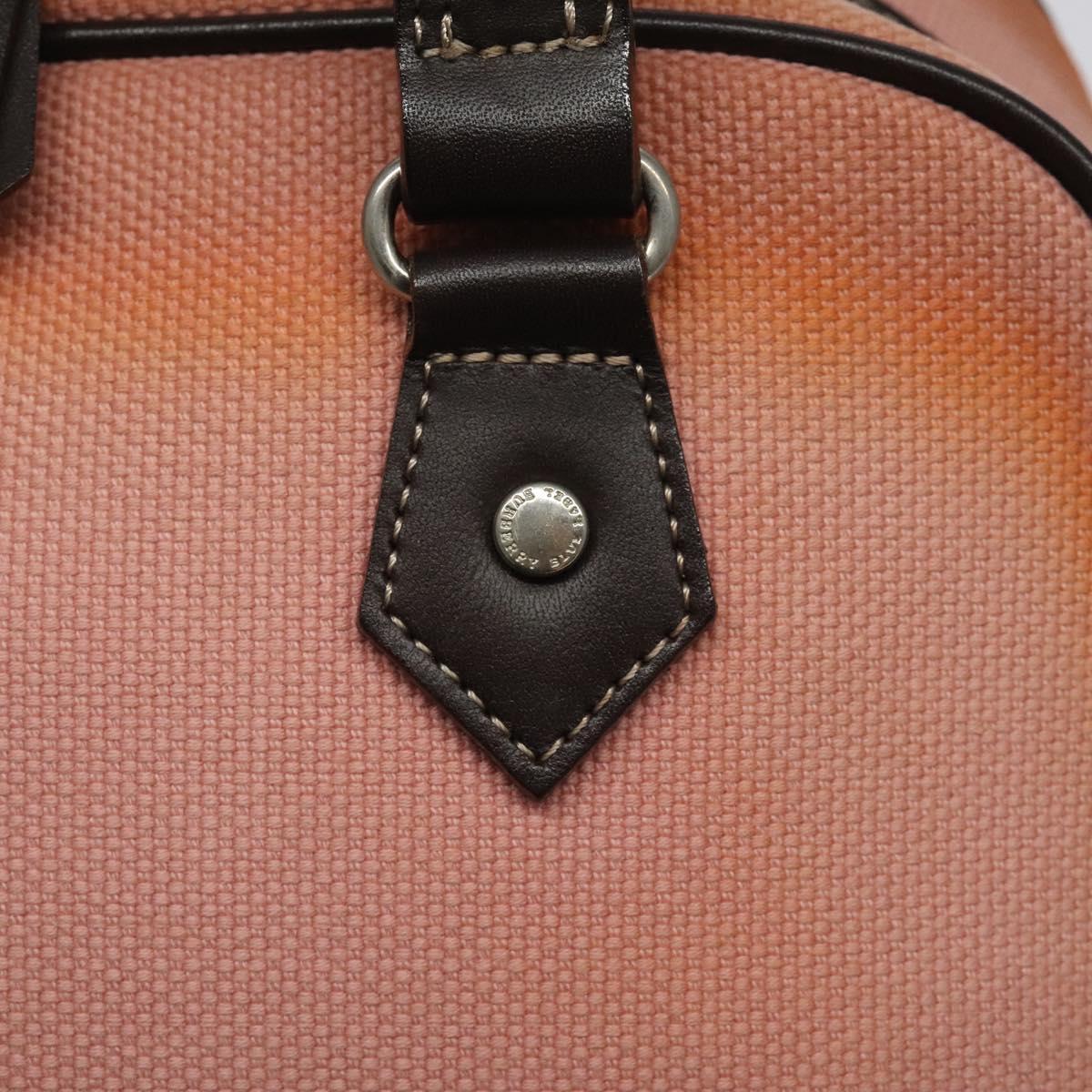 BURBERRY Blue Label Hand Bag Canvas Pink Auth ti2936