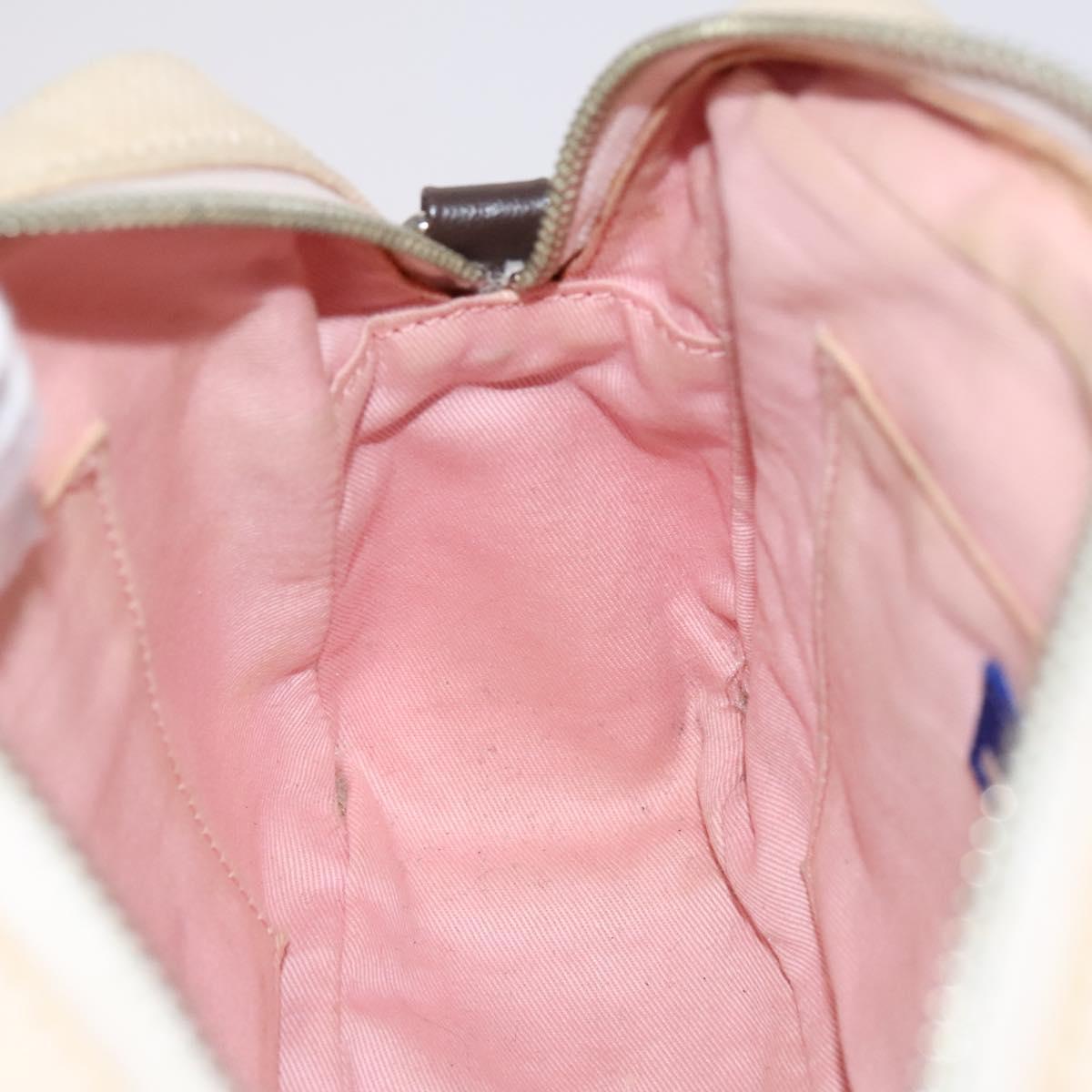 BURBERRY Blue Label Shoulder Bag Canvas Pink Auth ti2943