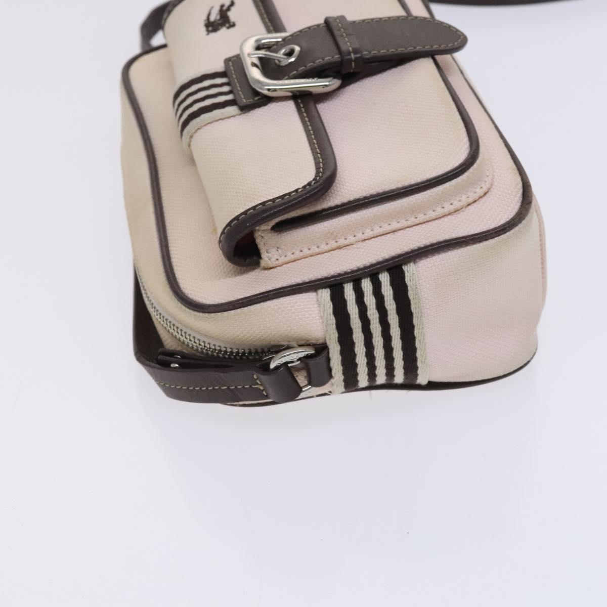 BURBERRY Blue Label Shoulder Bag Canvas Pink Auth ti2943