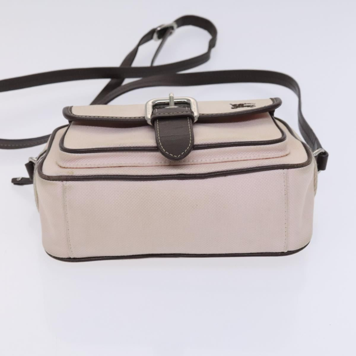 BURBERRY Blue Label Shoulder Bag Canvas Pink Auth ti2943