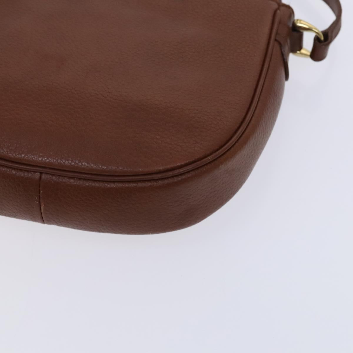 Burberrys Shoulder Bag Leather Brown Auth ti2945