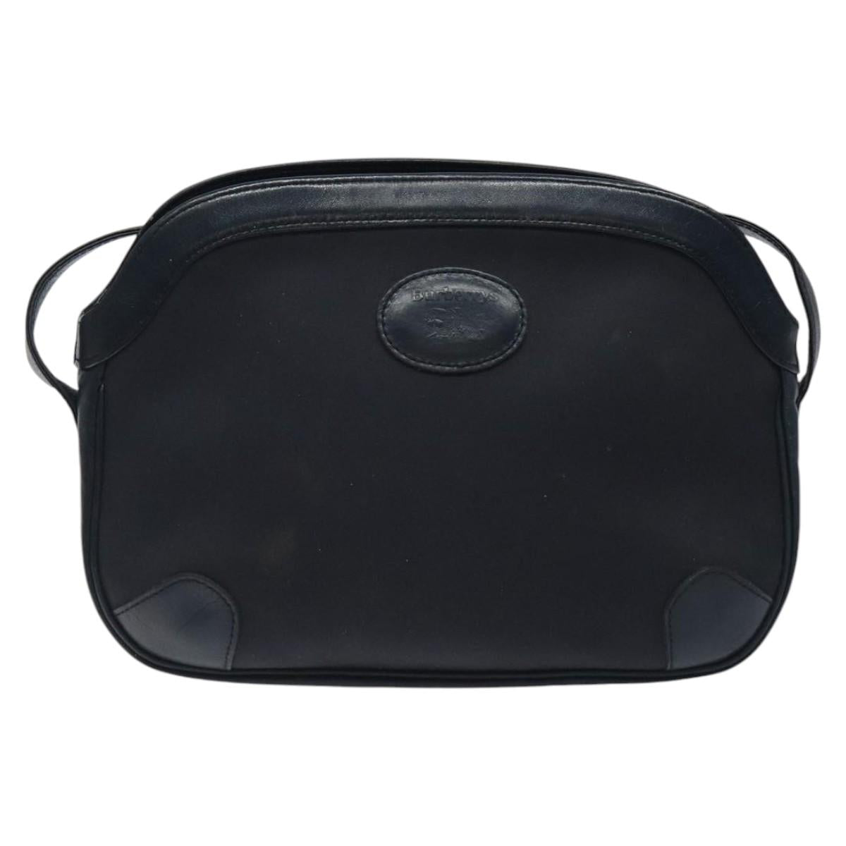 Burberrys Shoulder Bag Canvas Navy Auth ti2948