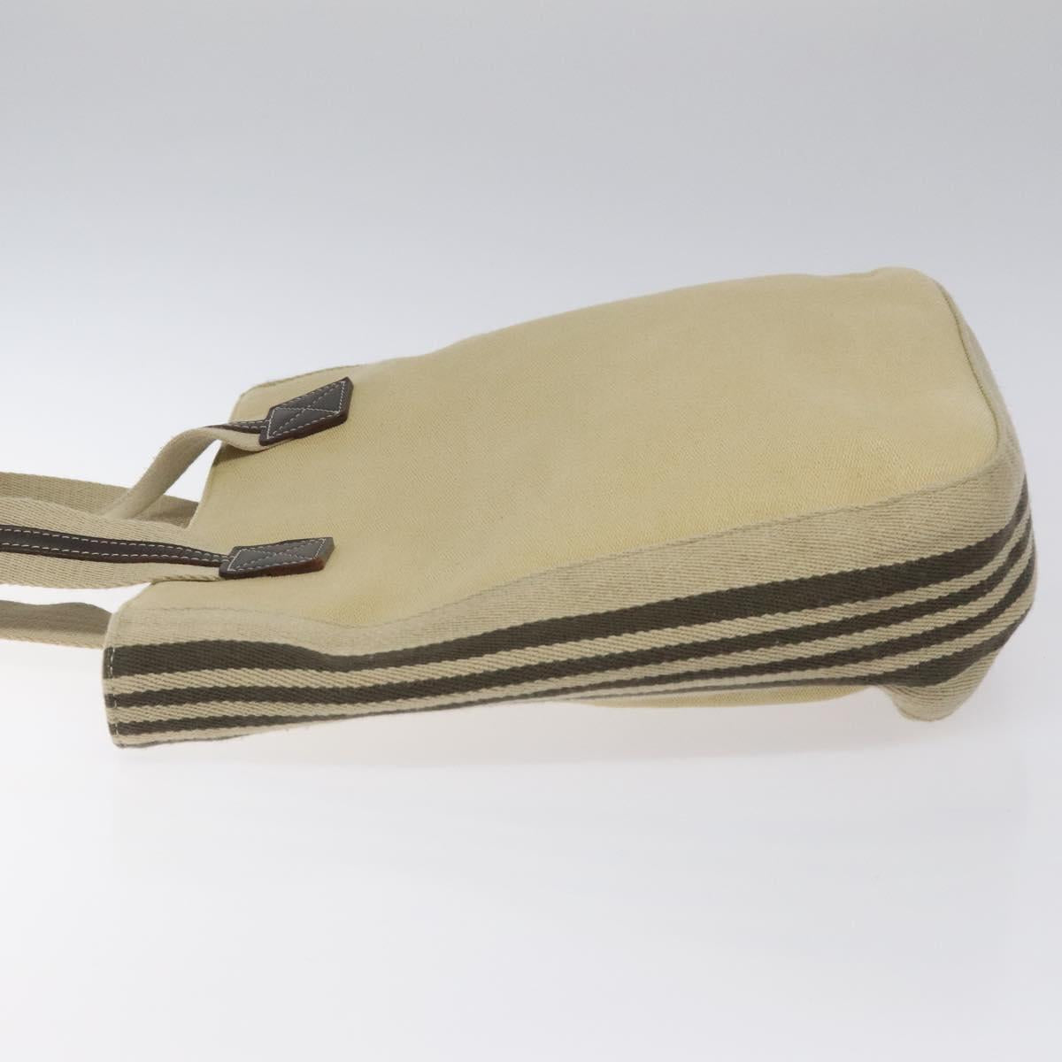 BURBERRY Tote Bag Canvas Beige Auth ti2950