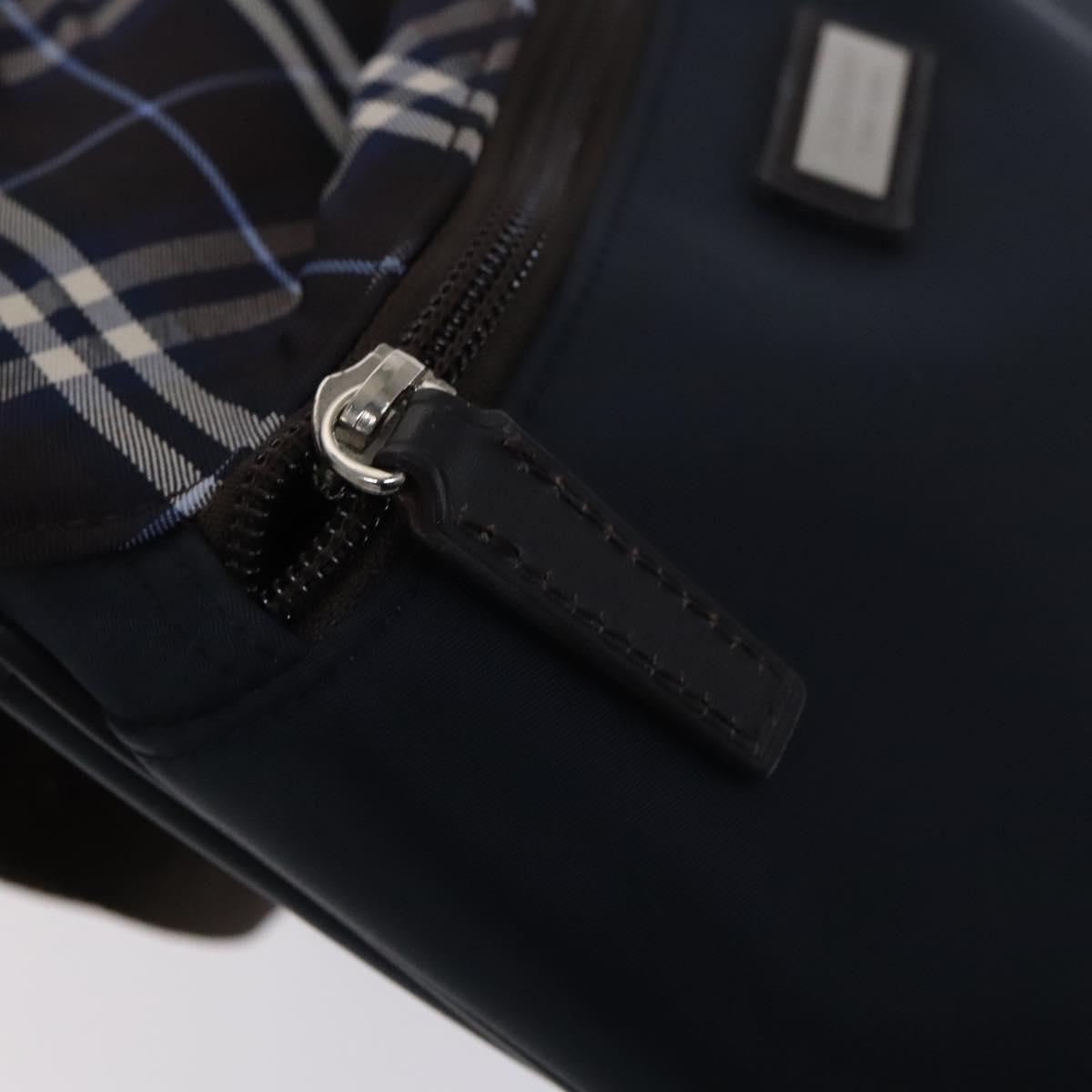 BURBERRY Black label Shoulder Bag Nylon Navy Auth ti2951