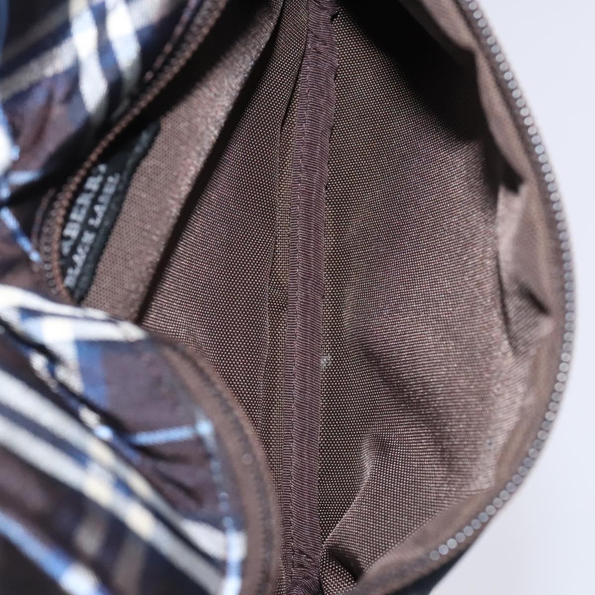 BURBERRY Black label Shoulder Bag Nylon Navy Auth ti2951