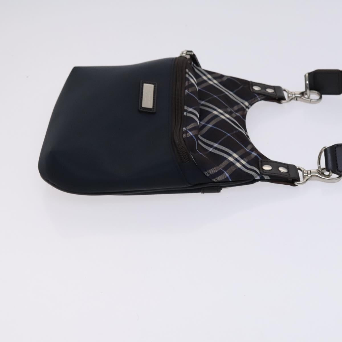 BURBERRY Black label Shoulder Bag Nylon Navy Auth ti2951