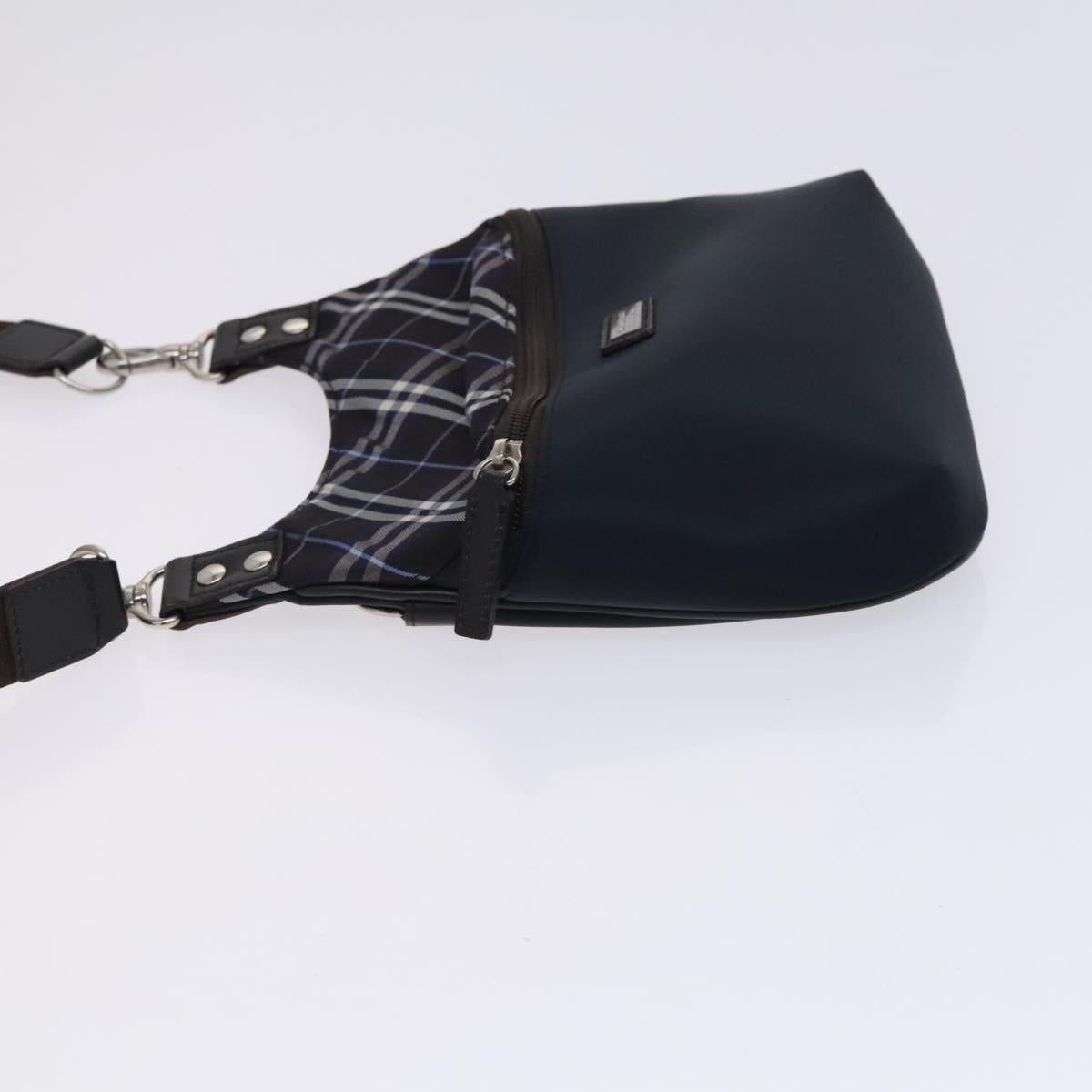 BURBERRY Black label Shoulder Bag Nylon Navy Auth ti2951